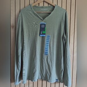 NWT Lucky Brand Men's Olive Long Sleeve Tee